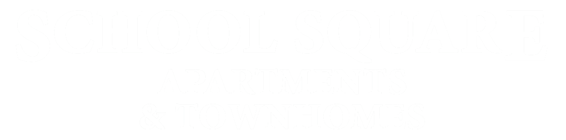 School Square Apartments and Townhomes logo